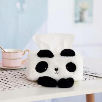 Decorative Paper Box with Cute Bunny and Panda Dolls (16/24cm)