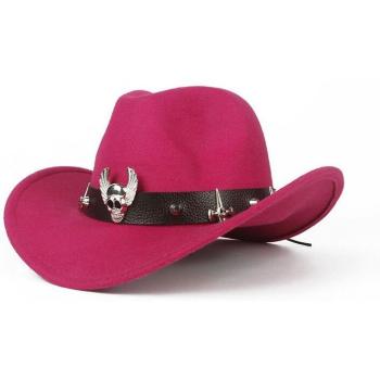 Steampunk‑Western‑Kappe mit Hohl‑Schnur, 56–58 cm (Frauen/Männer)