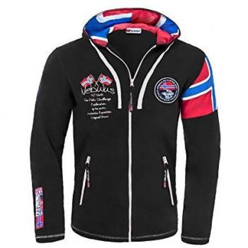 Nebulus Forro Polar Negro para Hombre, Talla Media