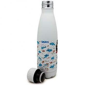Botella Pitufos Azul 500ml doble pared