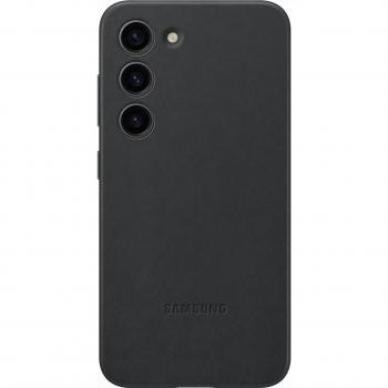 Coque en cuir pour Samsung Galaxy S23 noir