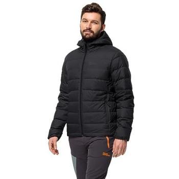 Jack Wolfskin Winter Jacket Black 2XL Zip Hooded Jacket