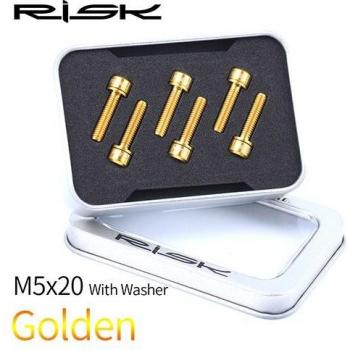 M5*18 & M5*20 Titanium Alloy Stem Fixing Bolts with Gaskets