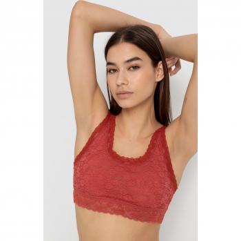 Damen Bustier von Lascana, Spitzen-Design, Rot, Gr. 36/38