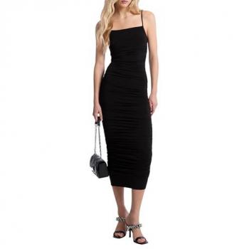 Michael Kors L-Size Black Ruffled Mini Dress