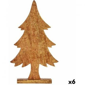 Figurine Arbre de Noël en Bois Doré