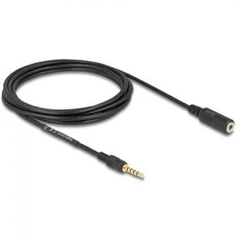 3‑Meter 3.5 mm Audio Extension Cable – DELOCK 85733 (Black)
