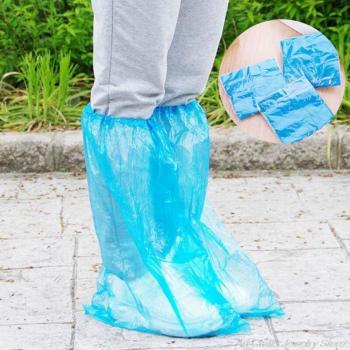 Couvre-chaussures jetables, plastique épais, 1 paire, imperméables, pour bottes M10 21