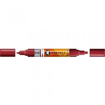 MOLOTOW Permanentmarker Permanentmarker One4All Acrylic Twin nachfüllbar 1,5 und 4mm burgundro