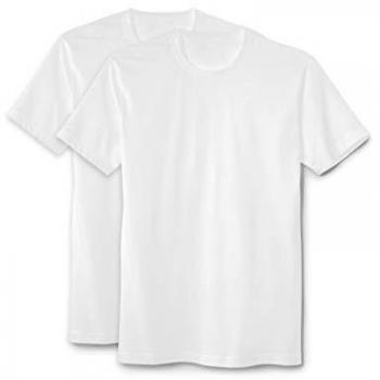 CALIDA 2er-Pack Herren T-Shirts, Natural Benefit, 100% Baumwolle, Weiß, Größe L