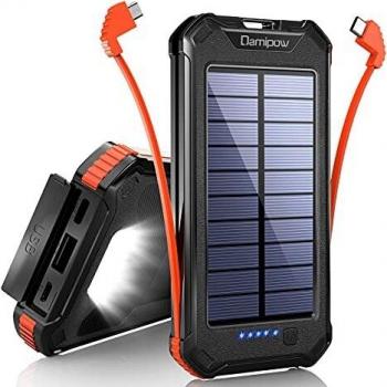 Portable Solar Charger for Phones, iOS & Android by Damipow