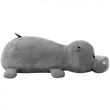 Cozy Hippo Plush in Grey