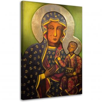 Feeby Doekprint, Notre-Dame de Czestochowa 40x60 multicolore