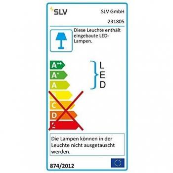 SLV scanalature parete applique antracite 6 3 W LED bianco caldo 231805