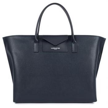 Maya Lancaster sac cabas zippé bleu nuit
