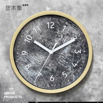 Dekorative Holz Wanduhr mit 3D-Effekt