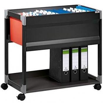 Stabiles 378401 Trolley-System für A4-Dateien (90 Stück) – Schwarz