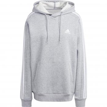 Sudadera con capucha Adidas Essentials 3-Stripes para hombre, color gris medio, talla M