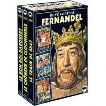 Coffret 3 films Fernandel : Le Bon Roi Dagobert, Le Chômeur de Clochemerle, Le Train de 8h47