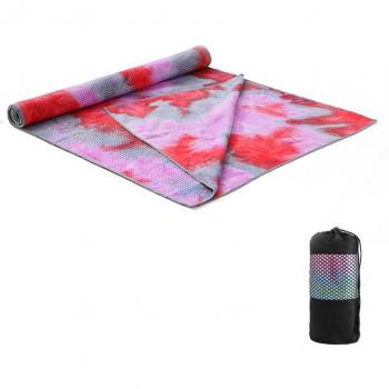Soft Tie-dye Yoga Blanket and Fitness Mat with Bag, 183cm