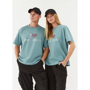 2005 Türkis Oversize T-Shirt für coole Väter