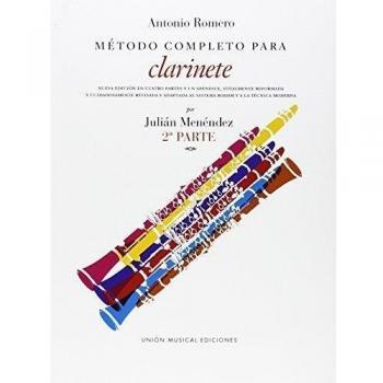 Partitions classique UME (Union Musical Ediciones) ROMERO METODO COMPLETO PARA CLARINETE PART 2