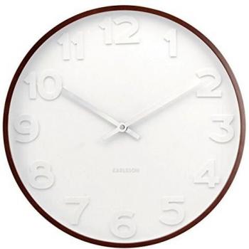Metall‑Holz Uhr Karlsson Mr. White 37,5 cm