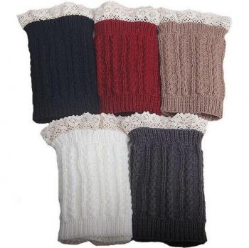 Chaussettes hautes tricotées pour bottes