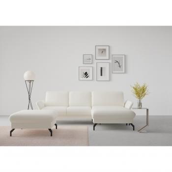 SIT MORE “Fashion L‑Form” – beiges Ecksofa, motorisiert