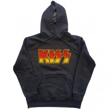 Felpa con cappuccio unisex per adulti con logo Kiss