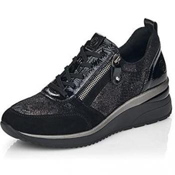 Baskets Remonte Noir à Zip