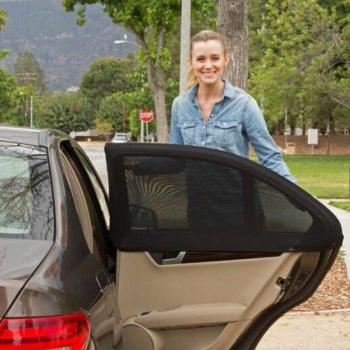 UV Protection Rear Window Mesh Set – 2pcs Baby-Friendly Sun Covers