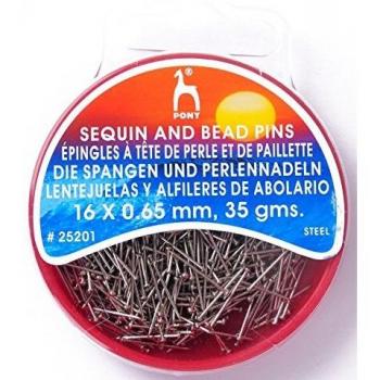 Pony Silver Beaded Sequin Pin