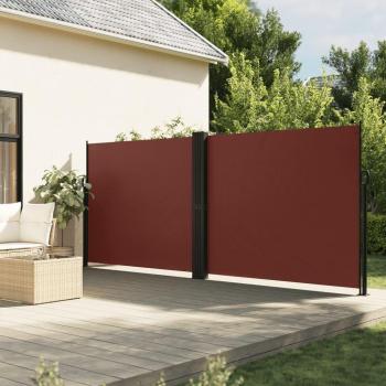 Retractable Brown Side Awning 180x1000 cm