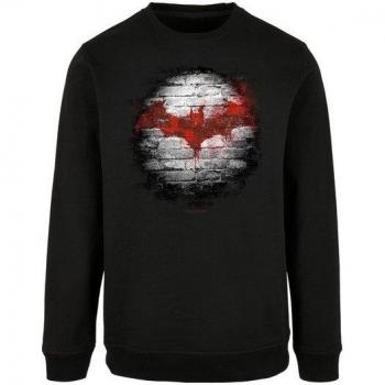 F4NT4STIC Bat-Man Shirtpullover Herren – Rundhals, XXL? (Größe XL), schwarz