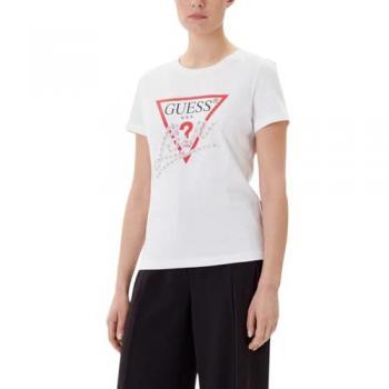 Guess Women’s Love Triangle Pearl Print Top