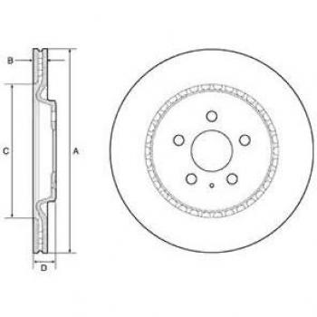DELPHI Disque de frein VW,AUDI,PORSCHE BG4643C