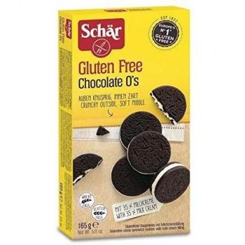 MINI GALLETA CHOCOLATE RELLENA CREMA CHOCOLATE O's 165g Schar
