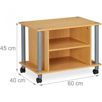 Meuble TV pratique avec rangement à roulettes