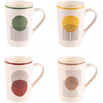 Coffret de 4 mugs Sunset 35 cl