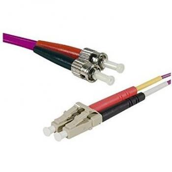 Cordon fibre optique 5 m OM3 50/125 LC/St violet
