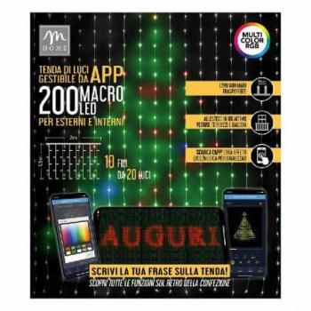 Tenda di luci natalizie 200 LED