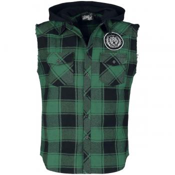 Emp Signature Parkway Drive Camisa 3XL Verde-Black en Franela
