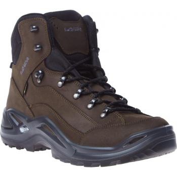 Lowa Renegade GTX Mid Men's Waterproof Nubuck Leather Hiking Boot UK 10.5 Dark Brown/Black