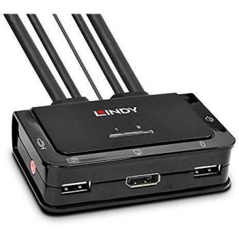 Commutateur KVM Audio 2 ports DisplayPort 1.2, USB Type C