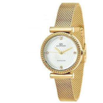 Montre Chelsea dorée avec embellissements en cristaux