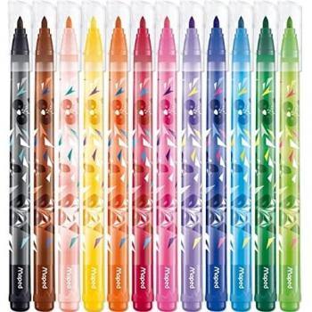 12 Feutres de Coloriage Mini Cute