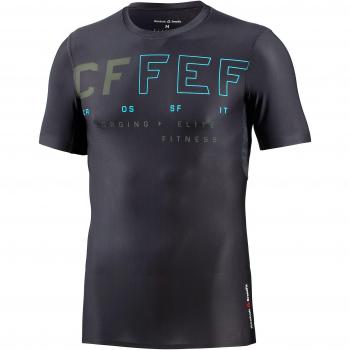 Reebok Rcf Ss Compression Top Camiseta de Manga Corta, Hombre, Gris