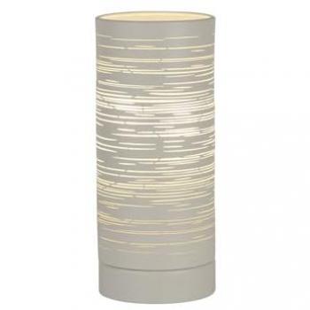 Lampada da Tavolo in Acciaio Bianco con Design Contemporaneo E14