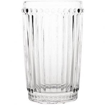 Olympia Six‑Unit Baroque Tumbler – 395 mL, 14 oz, Decorative Texture, Safe for Dishwashers